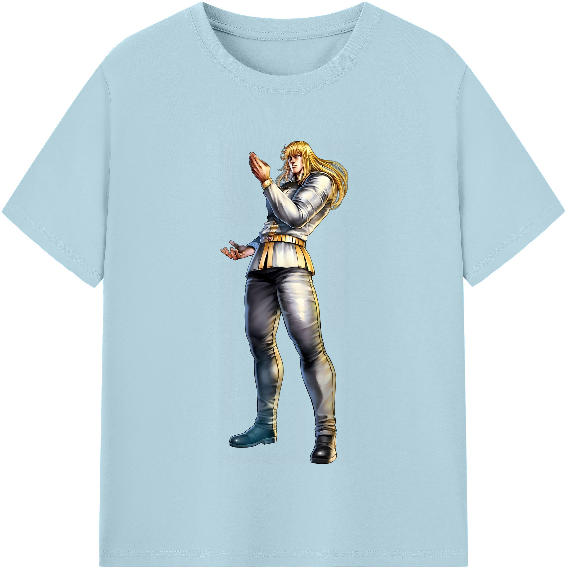 （画像用） 北斗の拳 Fist of the North Star 綿100％半袖Tシャツ（フロントプリント）